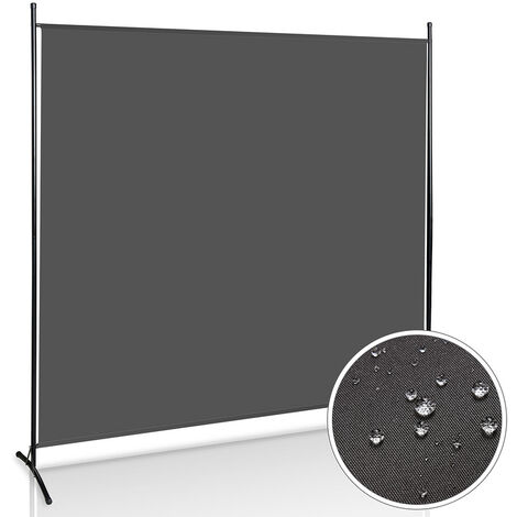 Cloison de séparation 6 panneaux Anthracite 300x180 cm Tissu - Paravent