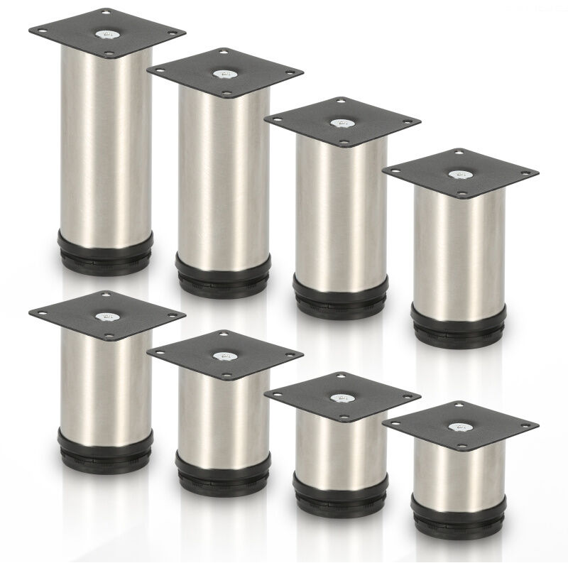 Einfeben - Pied de meuble inoxydable acier Réglable 200mm 4pcs