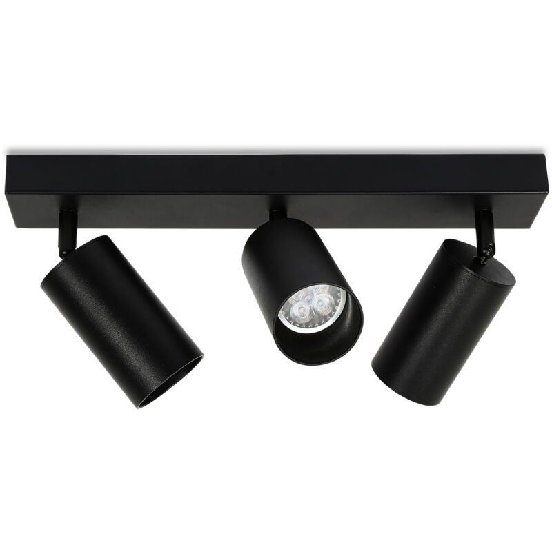 Plafonnier plafonniers cuisine GU10 applique lampe plafonnier led spot 3-flammes rétro - Einfeben