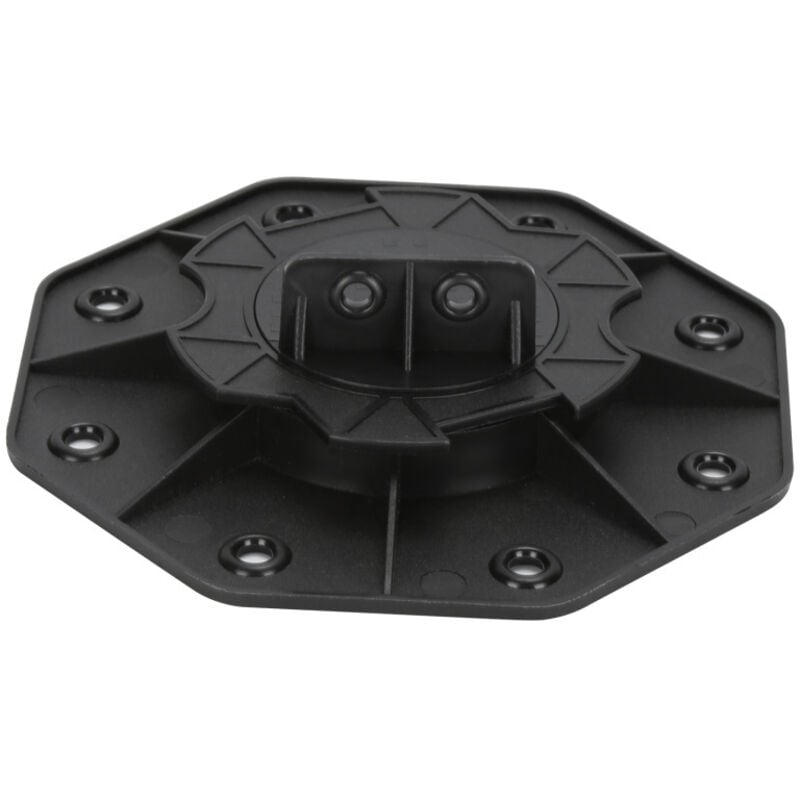 Einfeben - plot réglable de 18 à 30 mm 50 Pièces pour terrasse bois et composite Socle en Plastique Roulements à Plaques Plastique wpc