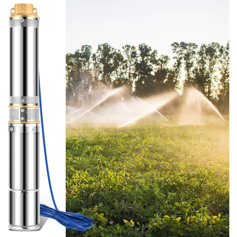 Einfeben - Pompe de puits 370W Pompe submersible à eau de puits 5 turbines et capacité de pompage d'eau propre jusqu'à 4000L/h hauteur maximale de la