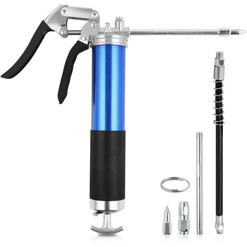 Einfeben - Pompe graisse Manuelle Cartouches,Pompe à graisse à cartouche tube d'injection et embout inclus Pompe à graisse d'atelier avec levier