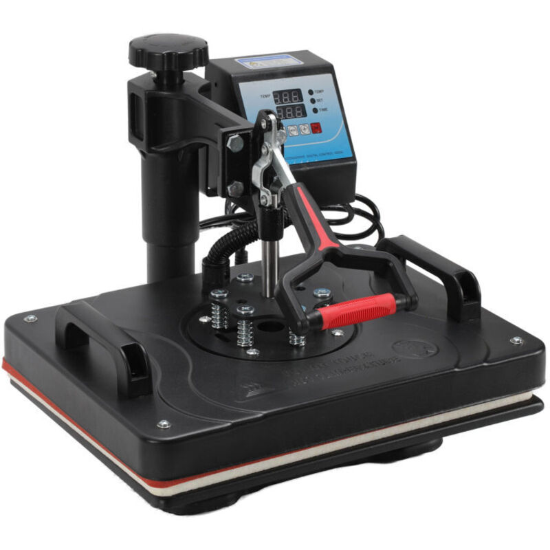 Einfeben Presse a Chaud Avec controleur numerique led de temperature et de temps 8 en 1 Machine deImpression 1250 w Presse a Chaleur Polyvalente pour