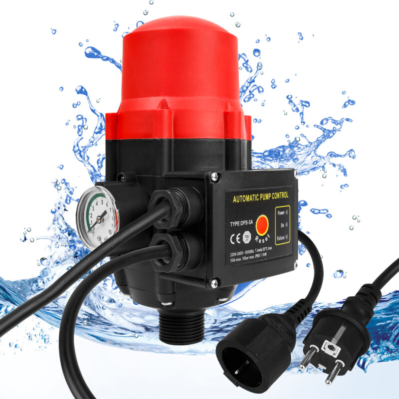 Pressostat pompe commande de pompe interrupteur de pompe avec câble-rouge - Einfeben