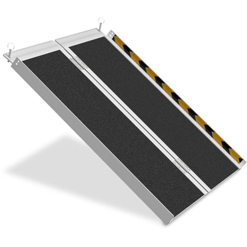 Rampe pour Fauteuil Roulant Rampe de chargement 2x Portable Alu Surface antidérapante Rampe d'Accès Capacité 270KG 91cm