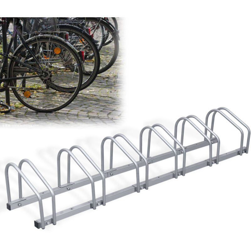 Einfeben - Râtelier Vélo pour 6 Vélos, Range Vélo au Sol ou Mural,en Suspension 160x32x26cm