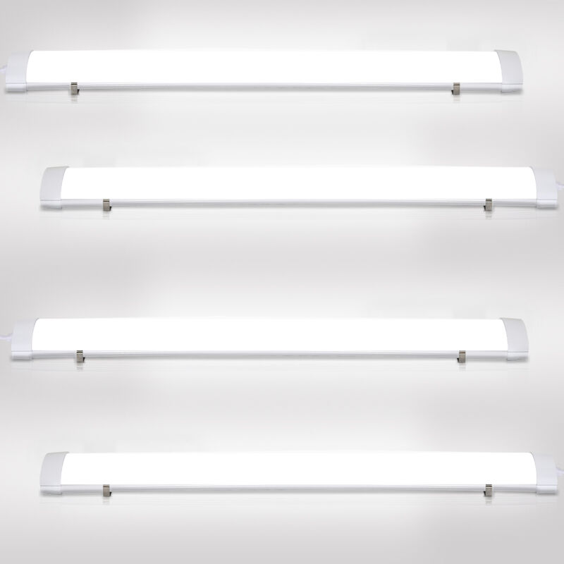 Einfeben - Réglette led étanche tubes led 120cm 36W interconnectable traversante IP65 Plafonnier led pour locaux pièces humides Blanc Neutre