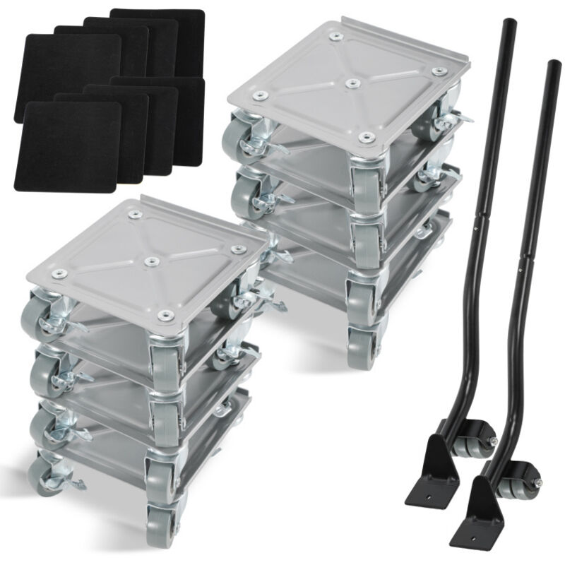 Einfeben - Roulettes pour meubles Lève-meubles Transporteur de meubles Roulettes pour meubles Manipulation de meubles Jeu de 8 pièces