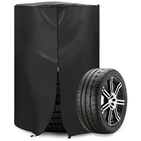 J&C Housse de pneu noire anti-poussière étanche – Sac de rangement pour  pneus et housse de pneu saisonnière – Sac de transport saisonnier (convient  aux pneus jusqu'à 71,1 cm de diamètre (109,2