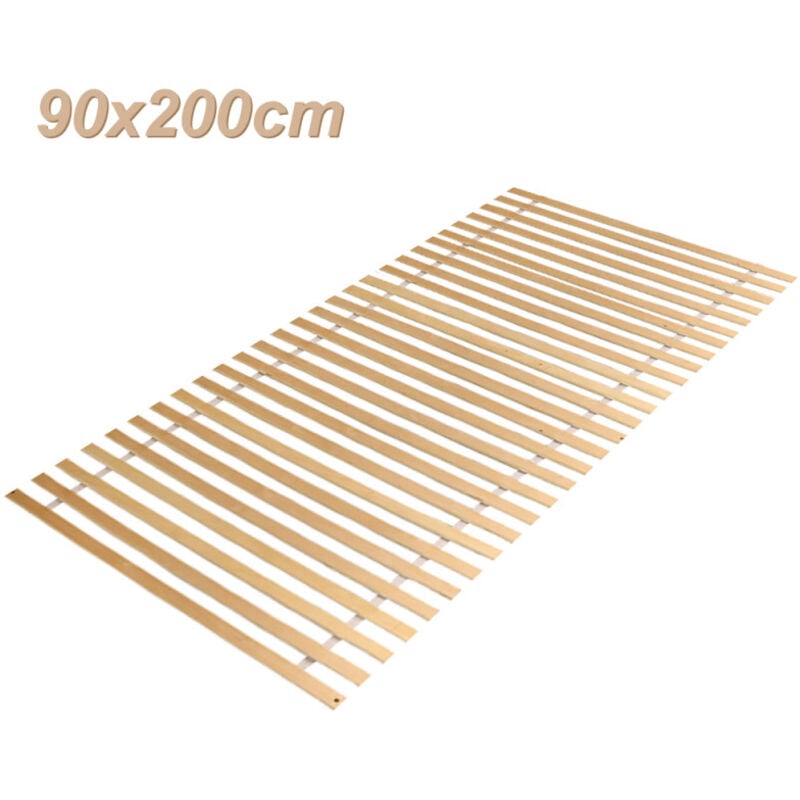 Einfeben - Sommier à lattes, sommier à lattes roulantes, confort, 28 lattes, matelas pour le lit, sommier à roulettes premium
