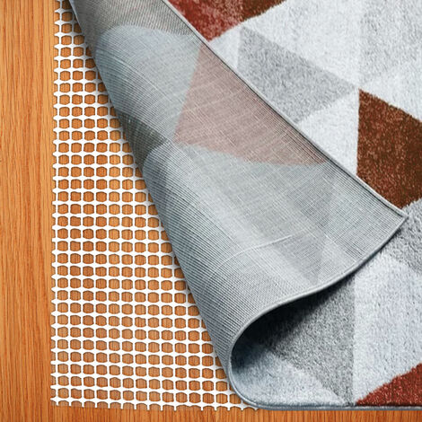 EINFEBEN Sous-tapis, Tapis antidérapant,Antidérapante pour Tapis,Facile à Laver, Peut Etre Coupé 60120CM - Blanc