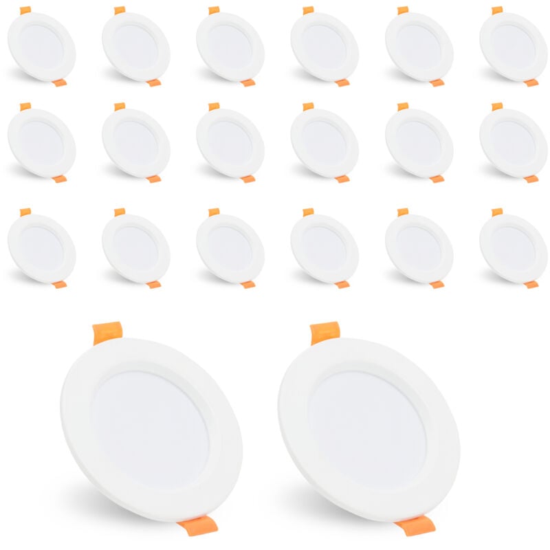 Spot encastrable led 5W blanc chaud 400LM 3200K set spot encastrable plafonnier 220V - Einfeben