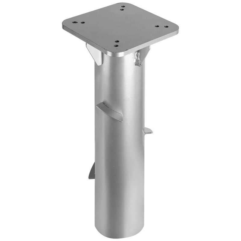 Support de parasol pour ancrage au sol - Métal - Douille de sol - 16x16cm - Ancre de Support - gris - Einfeben