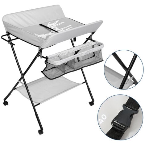 EINFEBEN Table à langer baignoire table à langer matelas à langer pliable avec coussin