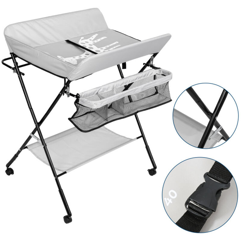 Einfeben - Table à langer baignoire table à langer matelas à langer pliable avec coussin