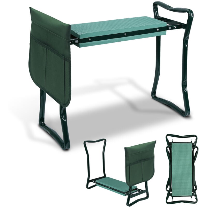 Tabouret de Jardin Pliable - Banc de jardinage - Banc Agenouilloir de Jardin - Siège de Jardin - Confortable et antidérapant - Einfeben