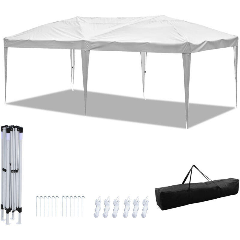 Einfeben - Tente de réception dépliable Tonnelle de jardin Tente pliable Protection contre les uv pour le jardin extérieur, le camping Sans parois
