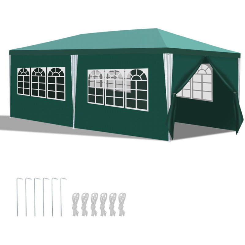Einfeben - Tente de réception Tonnelle de jardin Tente pliable Protection contre les uv pour le jardin extérieur, le camping avec parois latérales