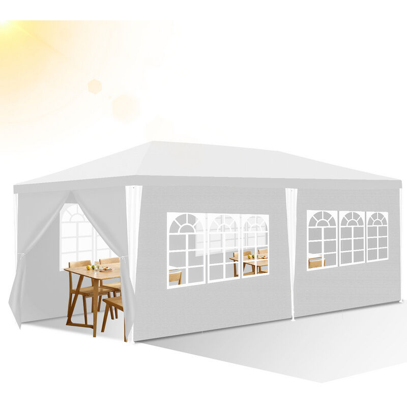 Einfeben - swanew Tonnelle Pavillon Mariages Tente de Jardin – Tente de jardin festive en construction robuste en acier, parfaite pour les mariages