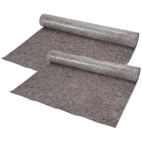 EINFEBEN Toile protection peintre 220 g/m² Bâche de protection peintre non-tissé de protection pour peintres en polyéthylène 2x 50m