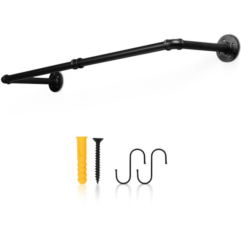 Vingo - einfeben Tringle à vêtements Tringle penderie 90 cm salon Amovible jusqu'à 65 kg de charge