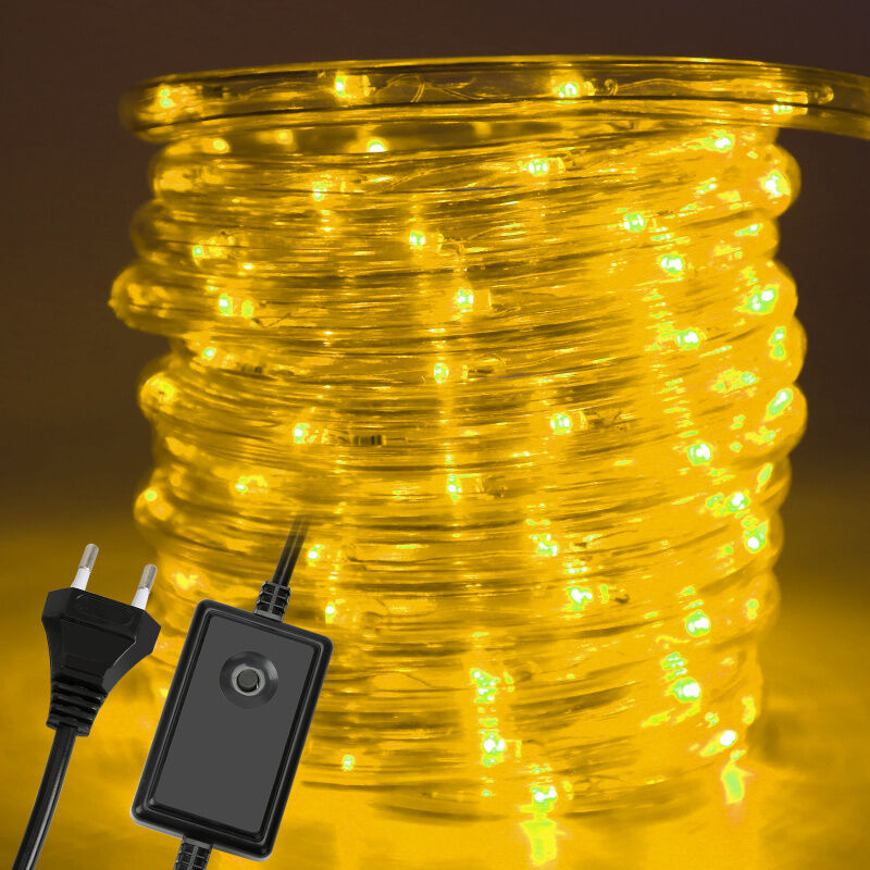 Einfeben - Tube lumineux led multicolore Extérieur étanche Chaîne lumineuse Lampe Décor 10M Blanc chaud