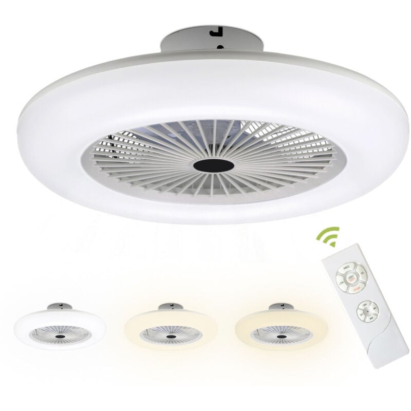 Einfeben - Ventilateur de plafond avec minuteur Fan plafonnier Pour les salons, les chambres, etc.