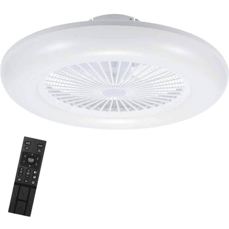 Einfeben - Ventilateur de plafond led avec éclairage et télécommande - ventilateur dimmable 80W