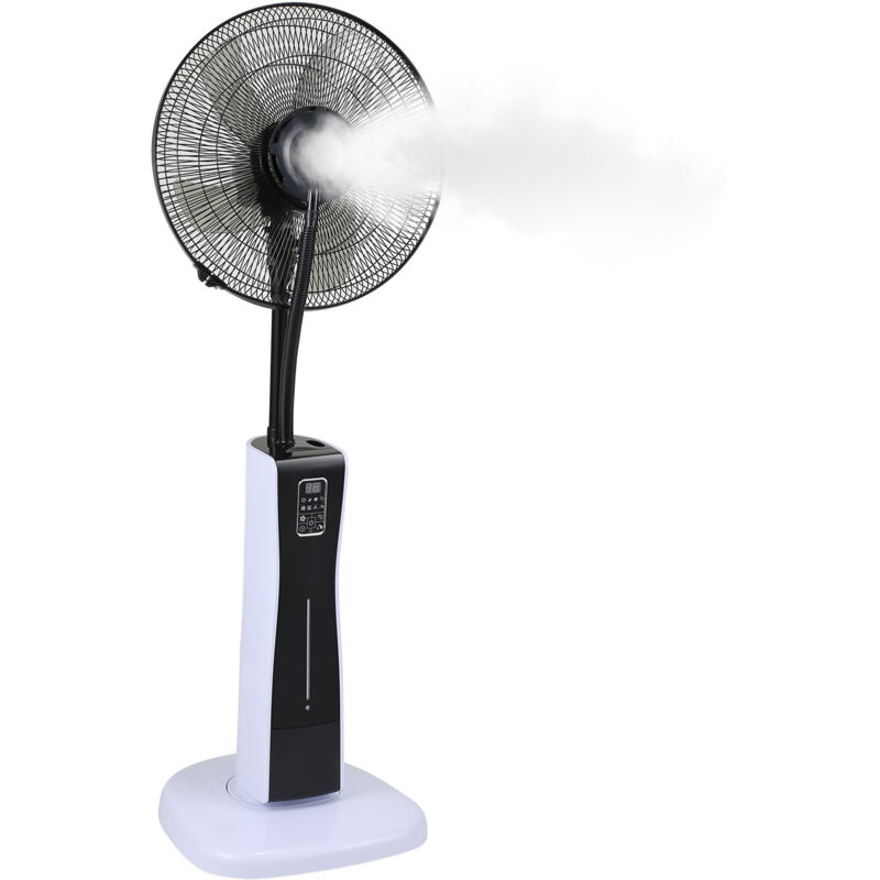 Einfeben - Ventilateur sur pied 75 Watt 7.5h Timer Ventilateur 3 vitesses Ventilateur au sol Machine à vent avec télécommande