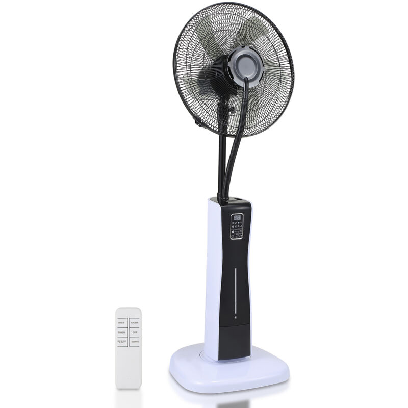 Einfeben - Ventilateur sur pied 75 Watt Ventilateur 7.5h Timer Ventilateur 3 vitesses Ventilateur au sol Machine à vent