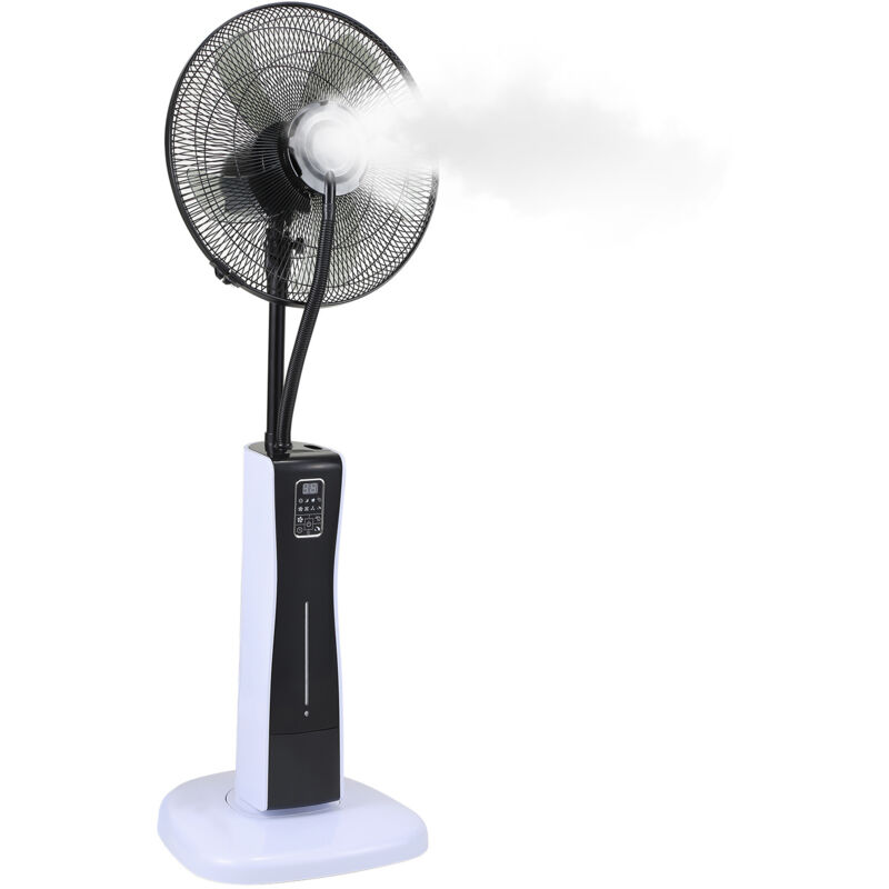 Einfeben - Ventilateur sur pied 75W 3 vitesses Ventilateur au sol Machine à vent 7.5h Timer avec télécommande Ventilateur