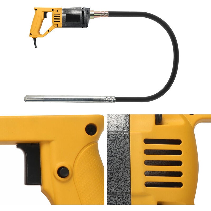 Vibrateur de béton 5000 U/min vibration bouteille bouteille 1.5m vibrateur main vibrateur compacteur de béton 1000W - Einfeben