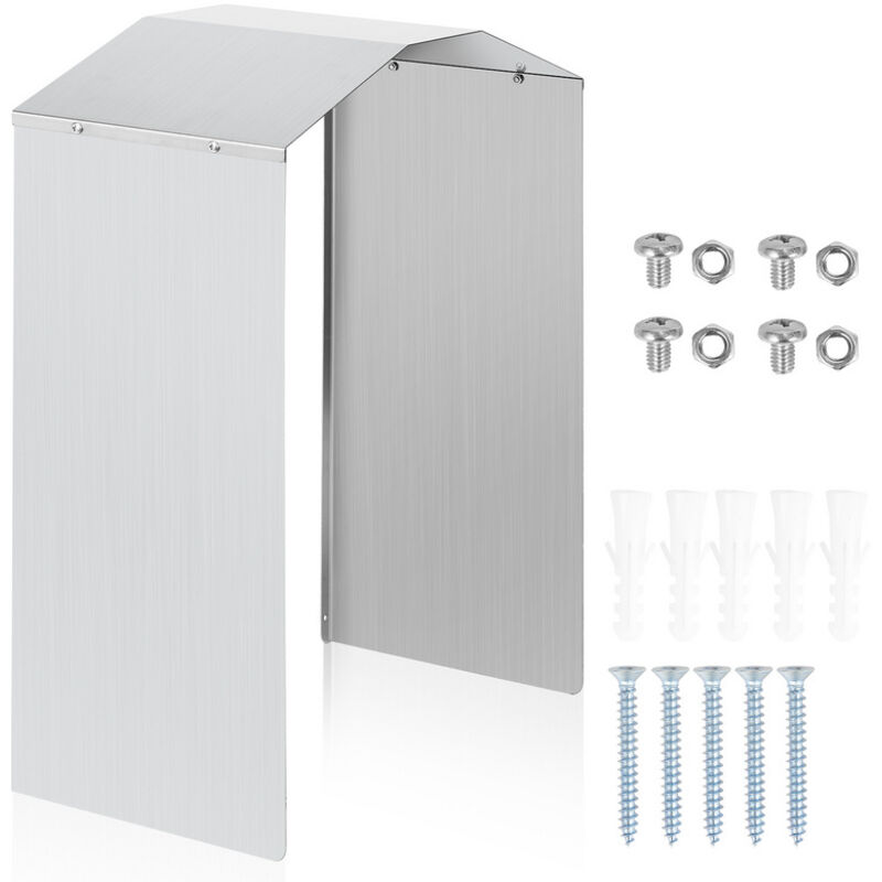 Wallbox protection contre les intempéries acier inoxydable y compris accessoires pour station de recharge - 45 x 40 x 20 cm - Einfeben