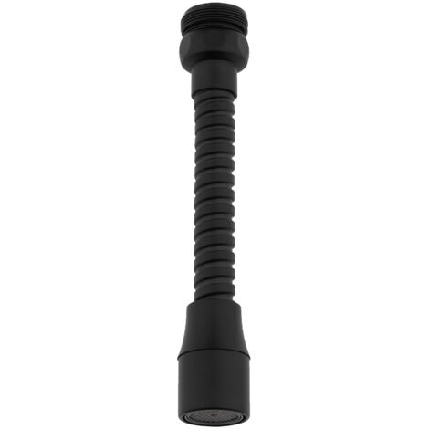 Einfunktions-Strahlregler, lang, flexibel, schwarz F22/M24