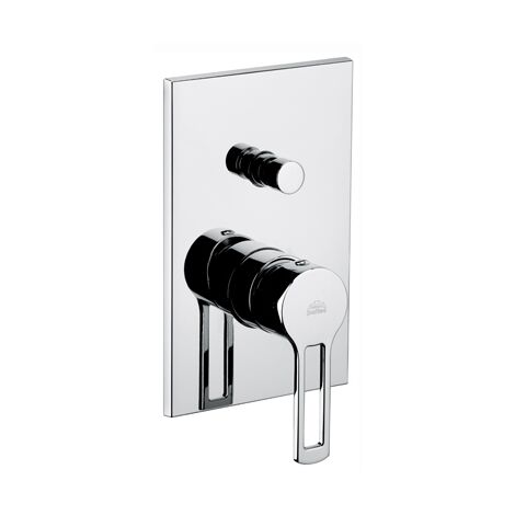Eingebauter Duschmischer mit Chrom-Ringo-Line-Umsteller