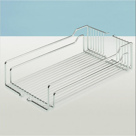 Einhängekörbe mit 2-fach-Reling, 250 x 467 x 110mm, verchromt