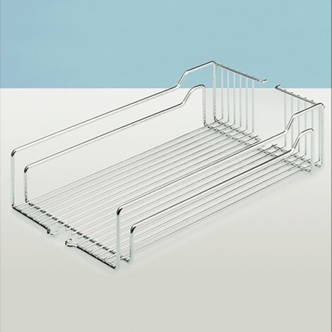 Einhängekörbe mit 2-fach-Reling, 350 x 467 x 110mm, verchromt