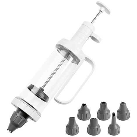 Einhand-Garnierspritze mit 6 Tüllen