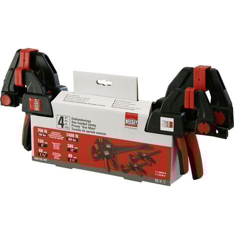 Einhandzwingen-Set Bessey EZM-EZL-Set Spann-Weite (max.):300 mm  Ausladungs-Maße:80 mm