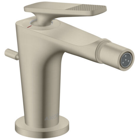 Einhebel-Bidetmischer AXOR Citterio C Ausaldung 113mm Cubic cut brushed nickel