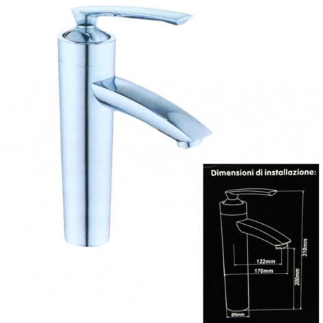 EINHEBEL-WASCHTISCH-BIDET-MISCHER AUS STAHL