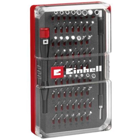 Einhell 115030 115030 Kit inserti 66 parti Croce Phillips, Taglio, Profilo a T, Brugola interna incl. Cacciavite portai