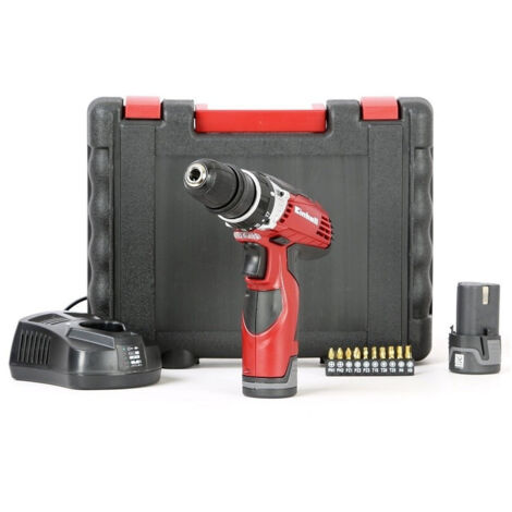 Einhell 12v Drill/driver Te-cd 12 X-li 2 Batteries 1.3 Ah Case