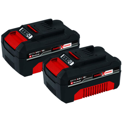 Einhell 18V Akku-Twinpack 4,0 Ah Power-X-Change plus LI-ION Akku Batterie