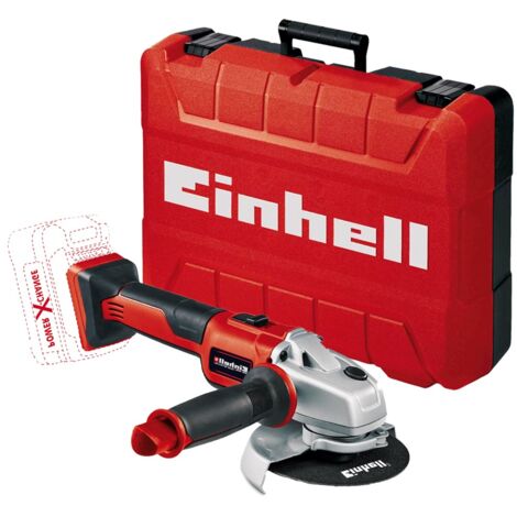 Einhell 18v Cordless Brushless Angle Grinder 115mm Axxio Power X-Change + Case