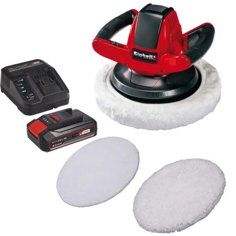 Einhell 18v Cordless Car Boat Buffer Polisher 254mm Power X +2.5AH Charging Kit