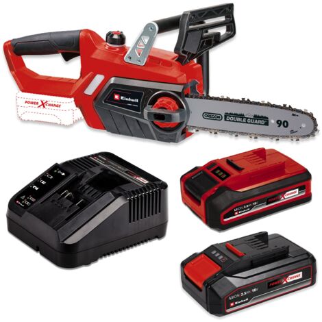 Einhell 18v Cordless Chainsaw 25cm Bar Oregon Chain PXC Heavy Duty 2 x Batteries