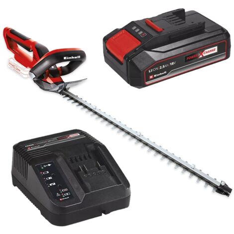 Einhell 18v Cordless Hedge Trimmer 55cm Power X-Change + 2.5AH Battery & Charger
