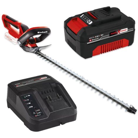 Einhell 18v Cordless Hedge Trimmer 55cm Power X-Change + 4AH Charging Kit