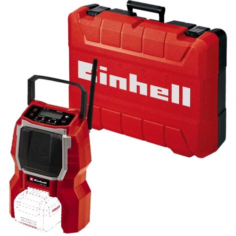 Einhell 18V Cordless Site Radio Bluetooth Speaker TC-SR 18 Li BT Audio + Case